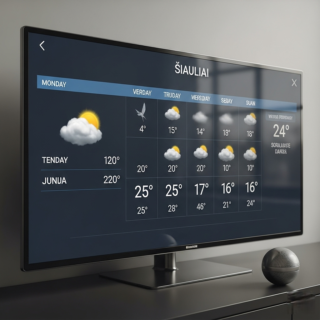 Orai Šiauliuose Savaitei: Išsami Prognozė ir Viskas, Ką Reikia Žinoti Orai Šiauliuose Savaitei: Išsami Prognozė ir Viskas, Ką Reikia Žinoti