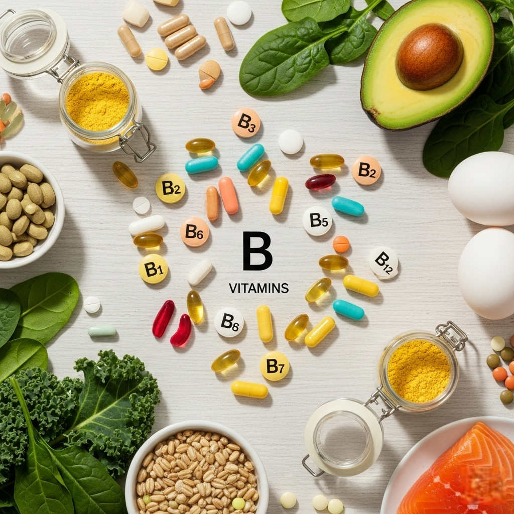 B grupės vitaminai: Išsamus gidas apie energiją, nervų sistemą ir gerą savijautą B grupės vitaminai: Išsamus gidas apie energiją, nervų sistemą ir gerą savijautą