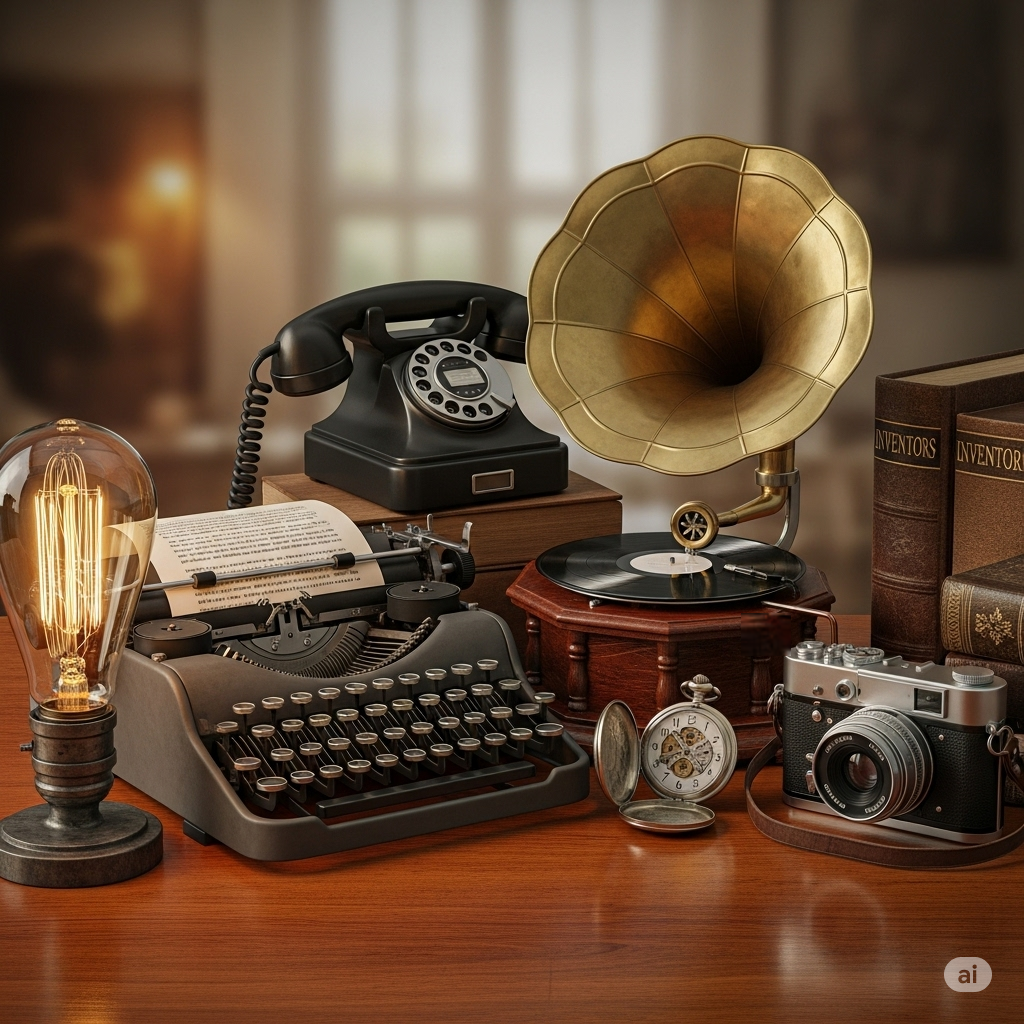 Išradimai, pakeitę pasaulį: Nuo rato iki dirbtinio intelekto – kelionė per žmonijos genialumą Išradimai, pakeitę pasaulį: Nuo rato iki dirbtinio intelekto – kelionė per žmonijos genialumą