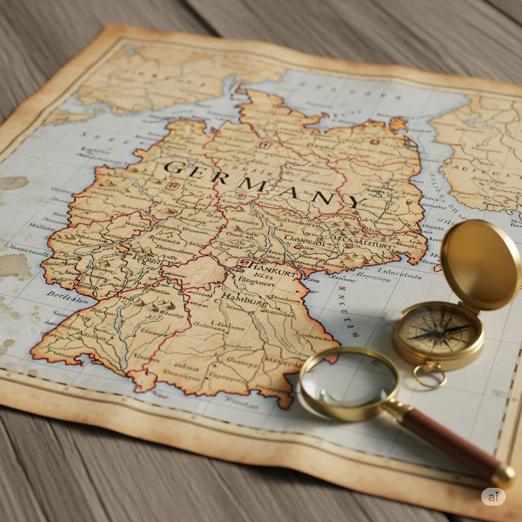 Vokietijos Žemėlapis: Išsami Kelionė po Europos Širdį nuo Alpių iki Jūros