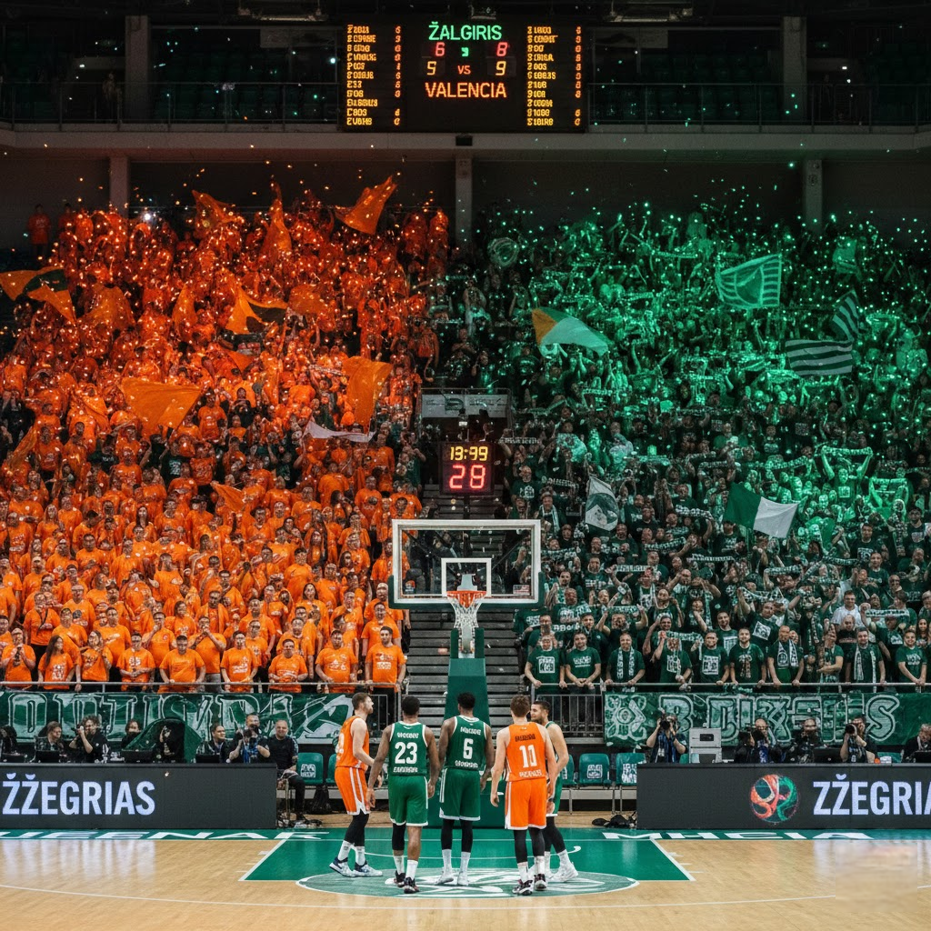 Oranžinė Kaitra prieš Žaliąją Jėgą: Kodėl „Žalgirio“ ir „Valensijos“ Dvikovos Yra Daugiau Nei Eilinė Eurolygos Diena