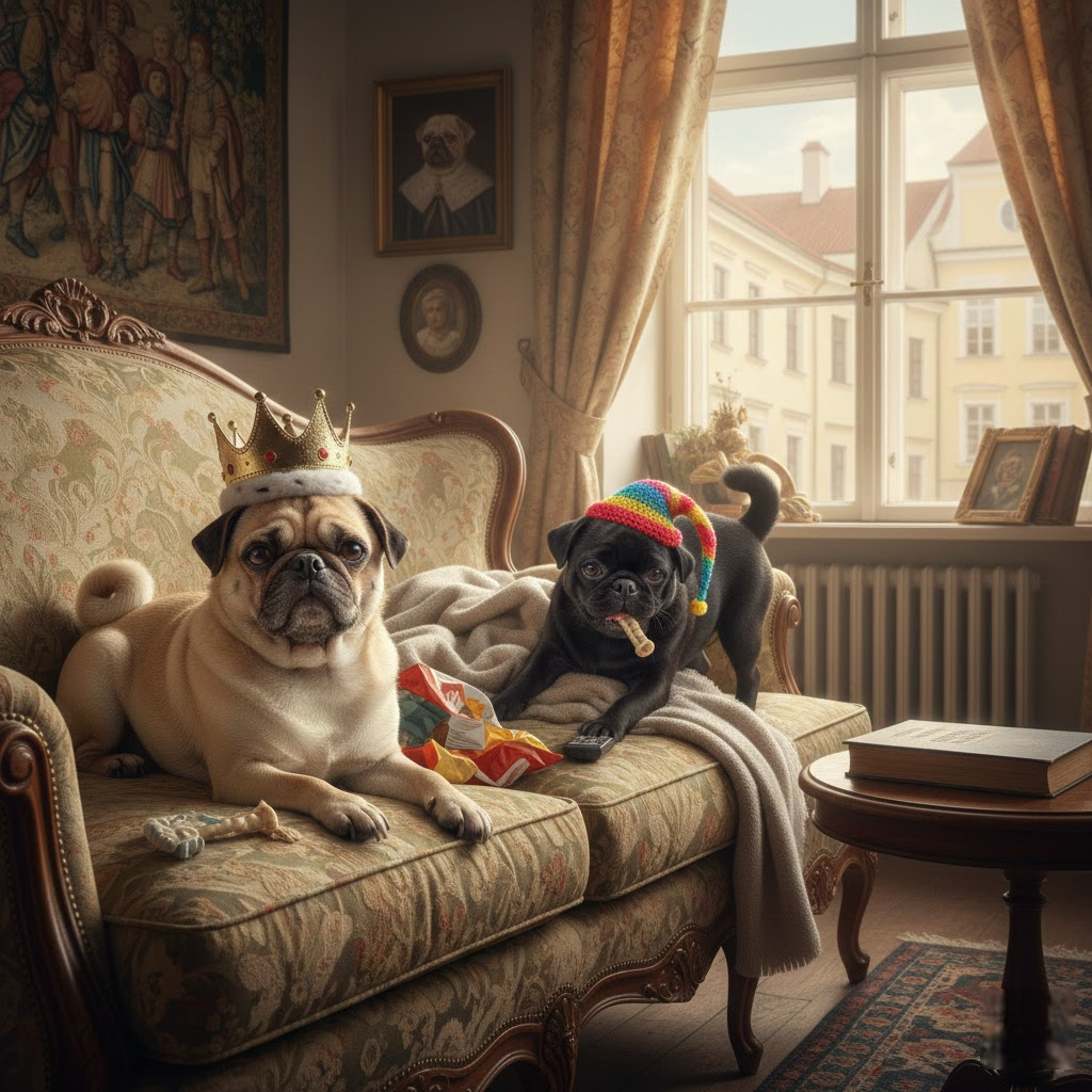 Mopsų fenomenas: Karališkoji praeitis ir komiška dabartis ant jūsų sofos Mopsų fenomenas: Karališkoji praeitis ir komiška dabartis ant jūsų sofos