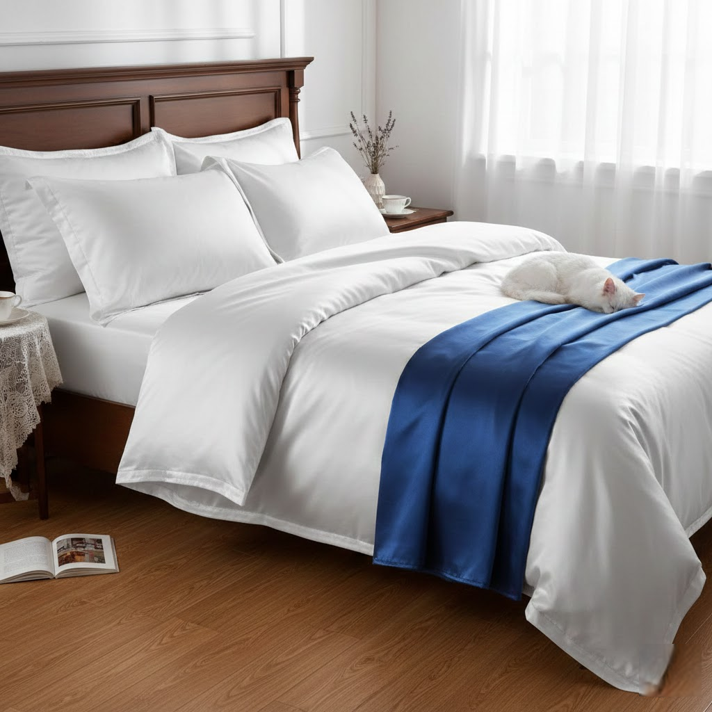 Karališkas poilsis namuose: kodėl satino patalynė keičia miego taisykles ir kaip išsirinkti tobulą variantą