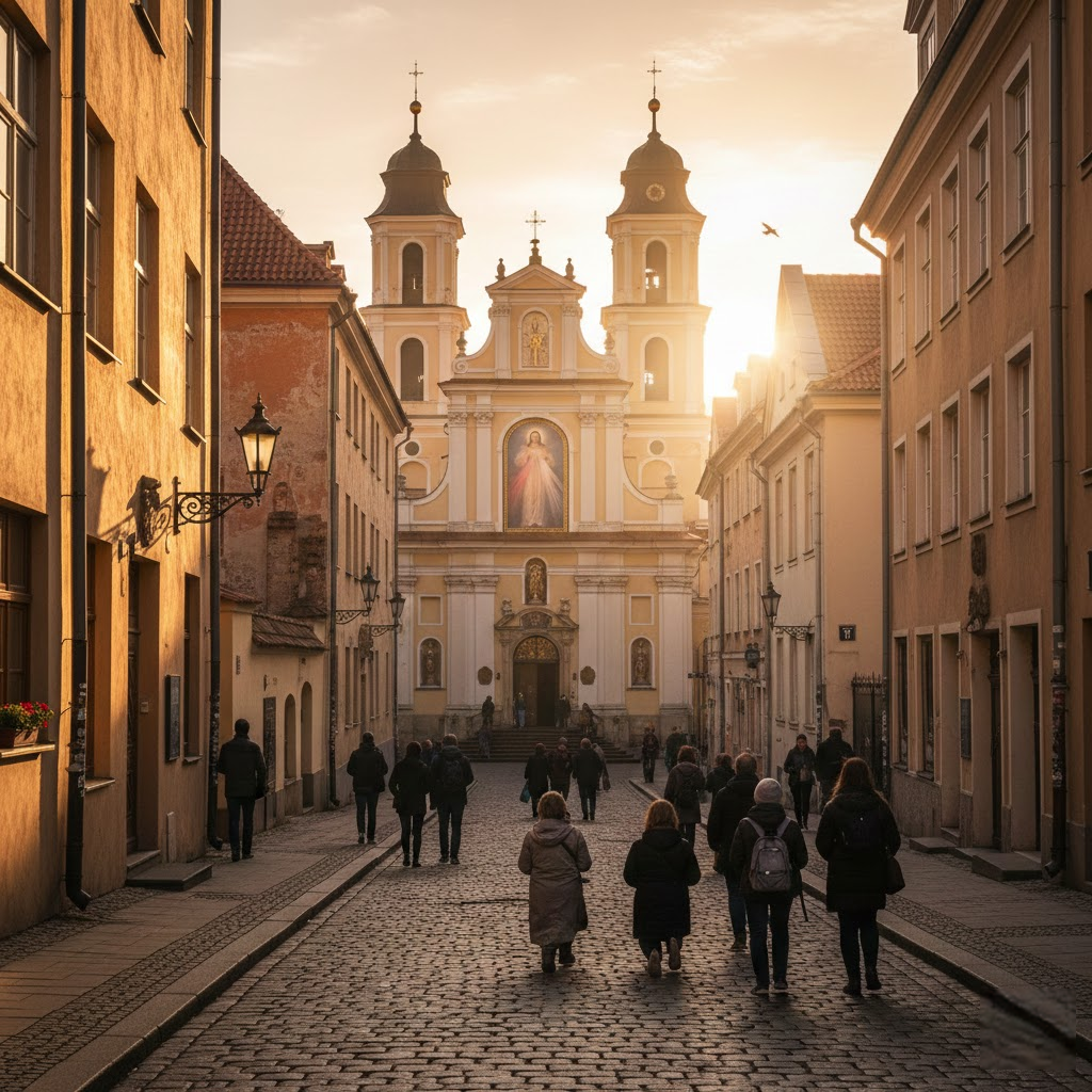 Šviesa iš Dominikonų gatvės: Kur plaka pasaulinio Dievo Gailestingumo širdis