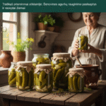 Traškūs prisiminimai stiklainyje: Senovinės agurkų rauginimo paslaptys ir receptai žiemai