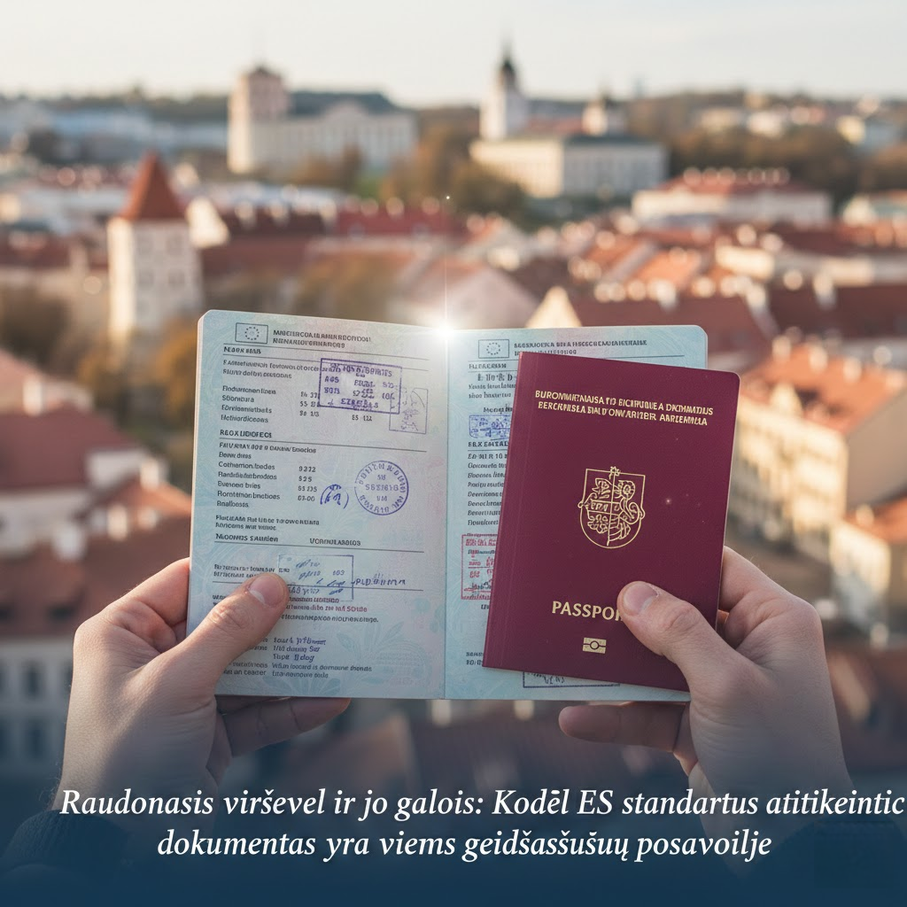 Raudonasis viršelis ir jo galios: Kodėl ES standartus atitinkantis dokumentas yra vienas geidžiamiausių pasaulyje