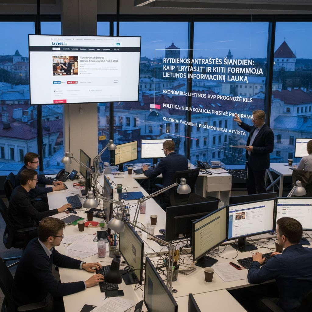 Rytdienos antraštės šiandien: Kaip „Lrytas.lt“ ir kiti portalai formuoja Lietuvos informacinį lauką