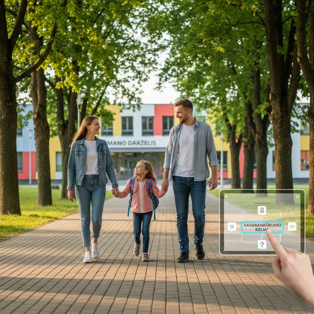 Kelias į vaiko savarankiškumą: Kaip sistema „Mano darželis“ keičia tėvų realybę ir ką nutyli oficialios instrukcijos