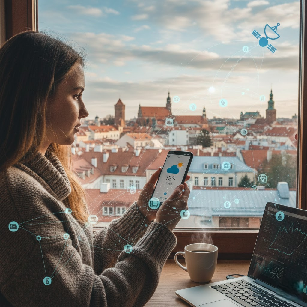 Kodėl milijonai kas rytą suveda „Google orai“: nematoma technologija už paprasto debesėlio ikonos