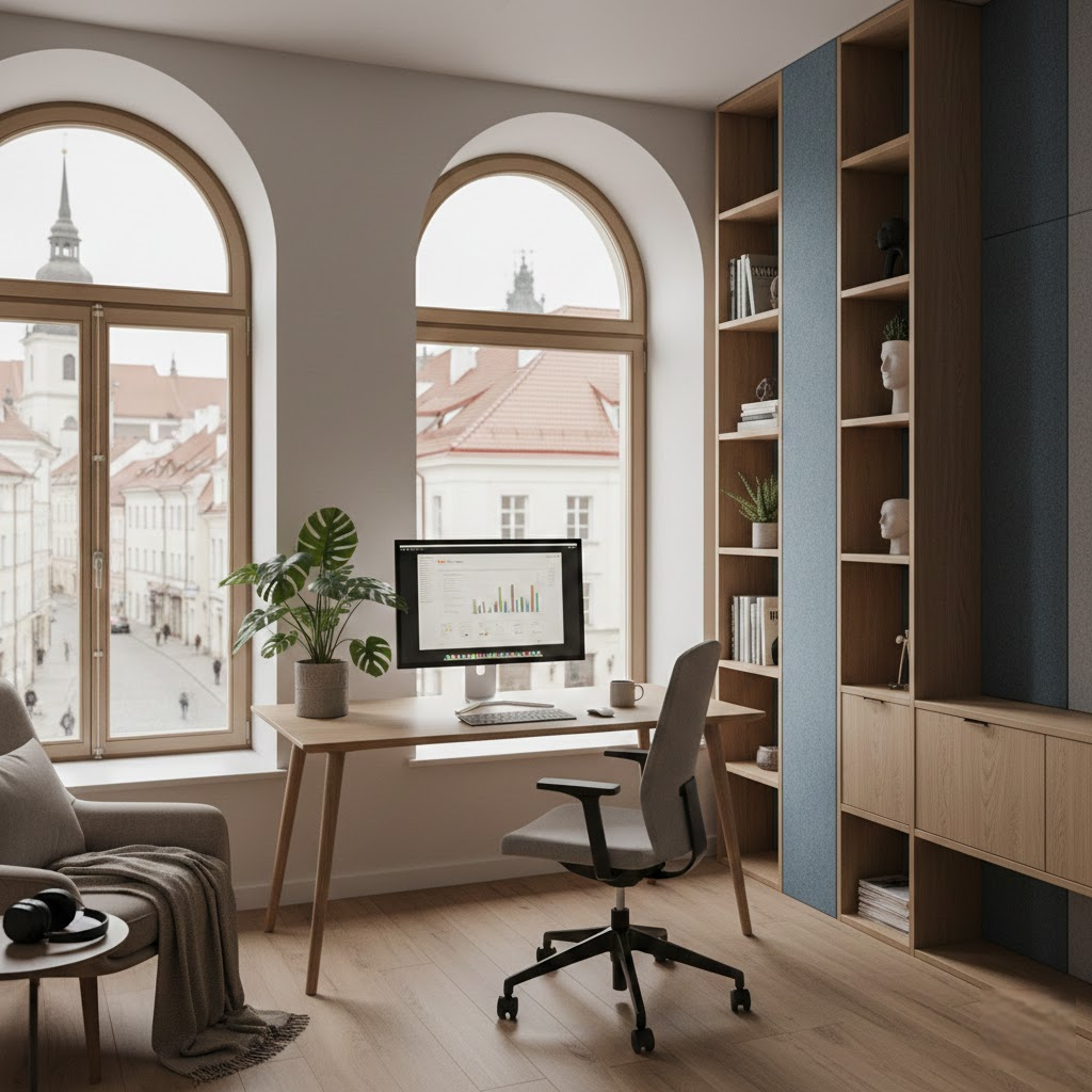 Moderni darbo erdvė: Produktyvumo oazės kūrimas triukšmingame pasaulyje