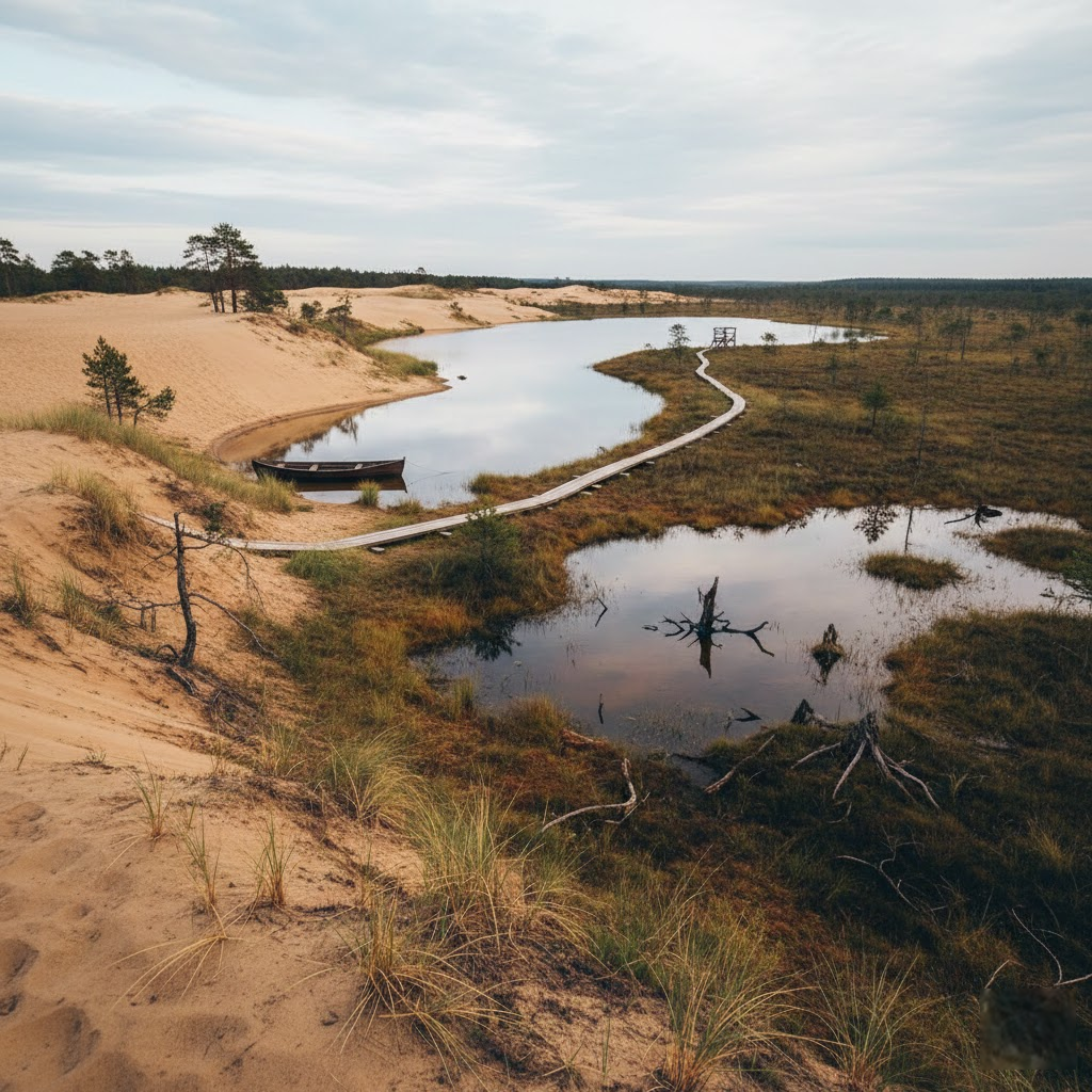 Juodlės ežero paslaptys: Kelionė ten, kur smėlynai susitinka su pelke