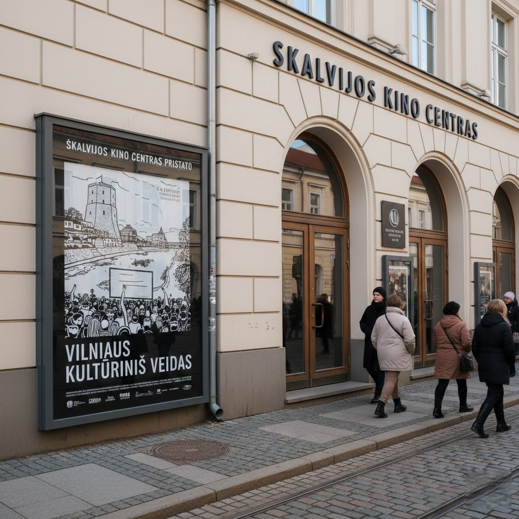 Skalvijos kino centras: Kaip viena afiša formuoja Vilniaus kultūrinį veidą