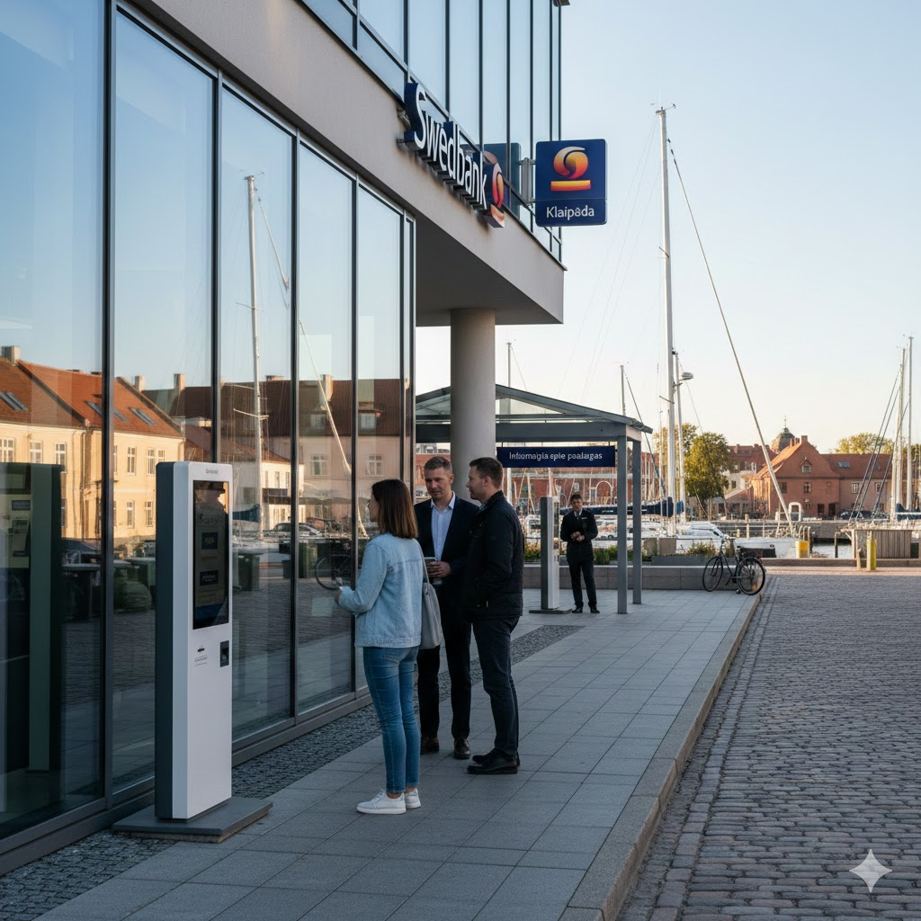 Swedbank paslaugos uostamiestyje: Kur rasti, kaip užsiregistruoti ir ką verta žinoti klaipėdiečiams