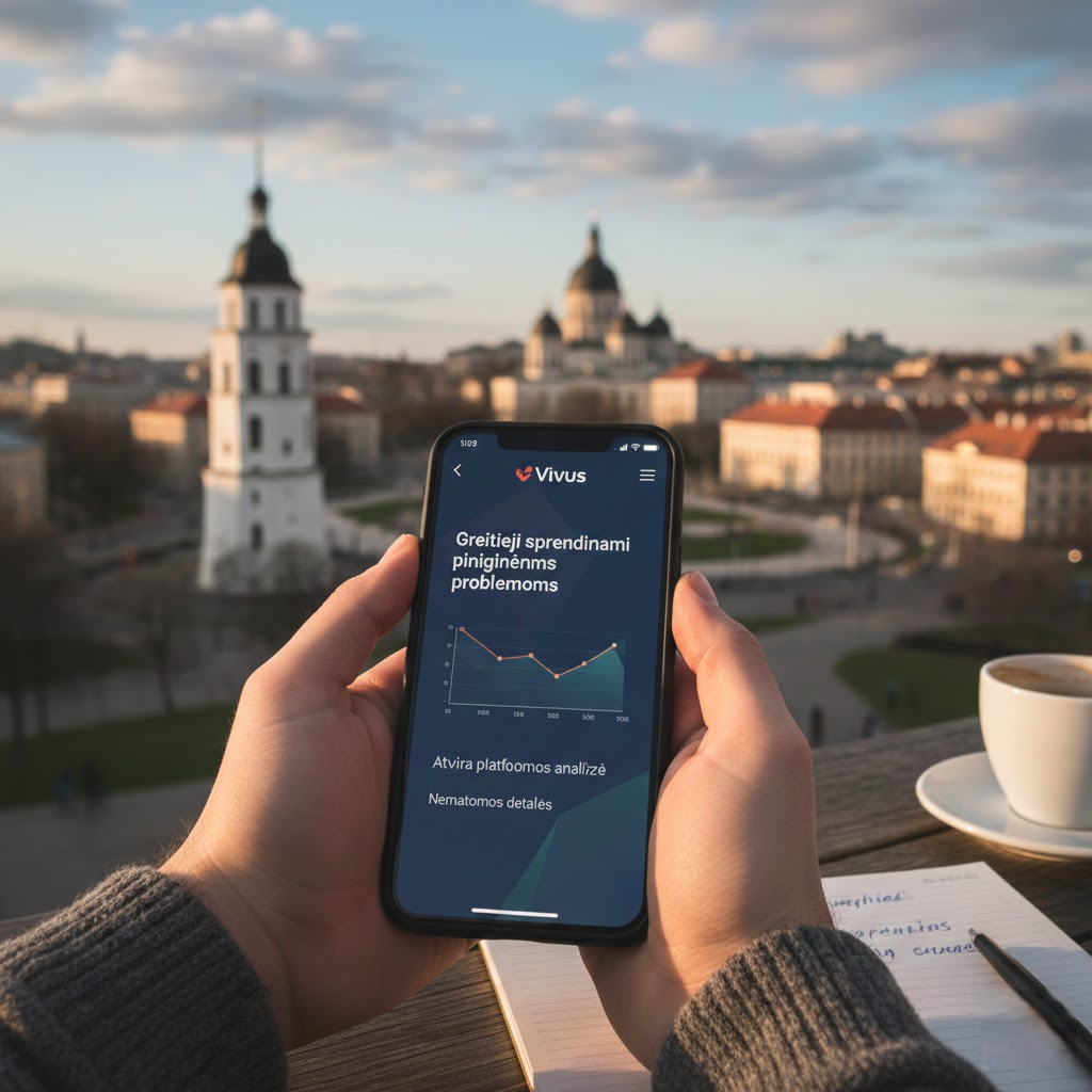 Greitieji sprendimai piniginėms problemoms: Atvira „Vivus“ platformos analizė ir nematomos detalės