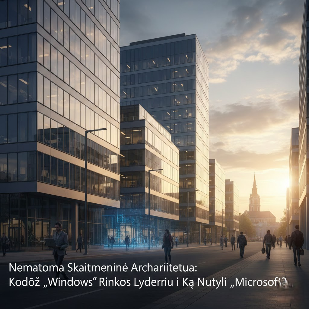 Nematoma Skaitmeninė Architektūra: Kodėl „Windows“ Išlieka Rinkos Lyderiu ir Ką Nutyli „Microsoft“?