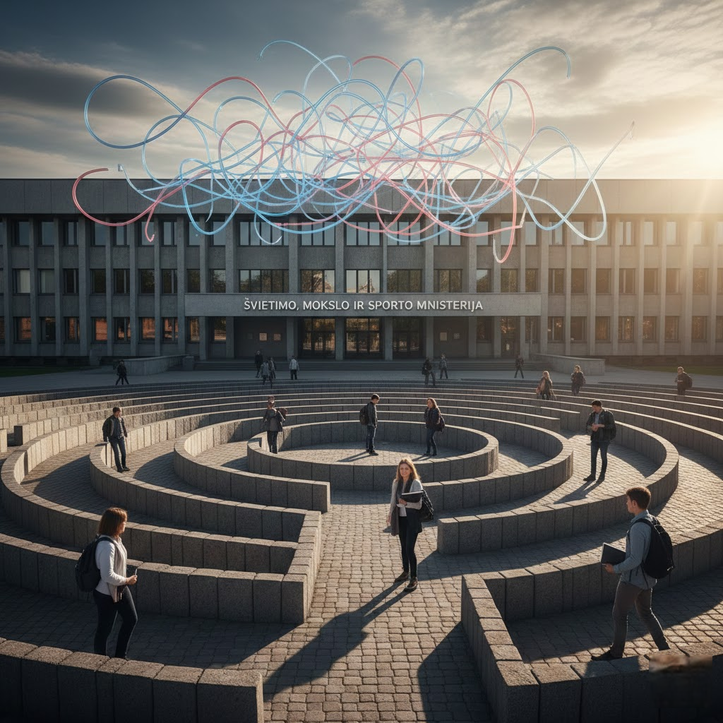 Švietimo, mokslo ir sporto ministerijos vizija ir realybė: reformų labirintai, kuriuose klaidžioja mokiniai ir mokytojai